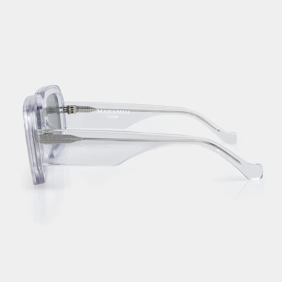 Mazamio Sunglasses - Transparent with Light Grey Tint