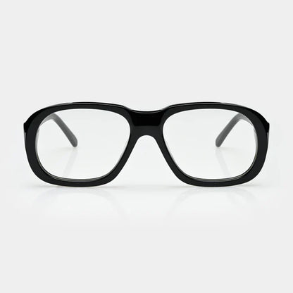 Mazamio Delon Sunglasses - Black with Clear Tint